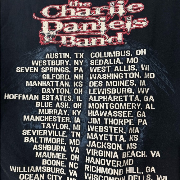 Vintage 2008 Charlie Daniels Band Graphic T-Shirt- Flawless - Picture 5 of 7